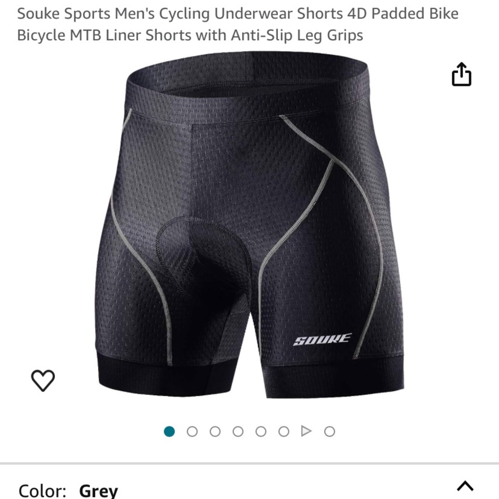 Men's Cycling Underwear Shorts 4D Padded